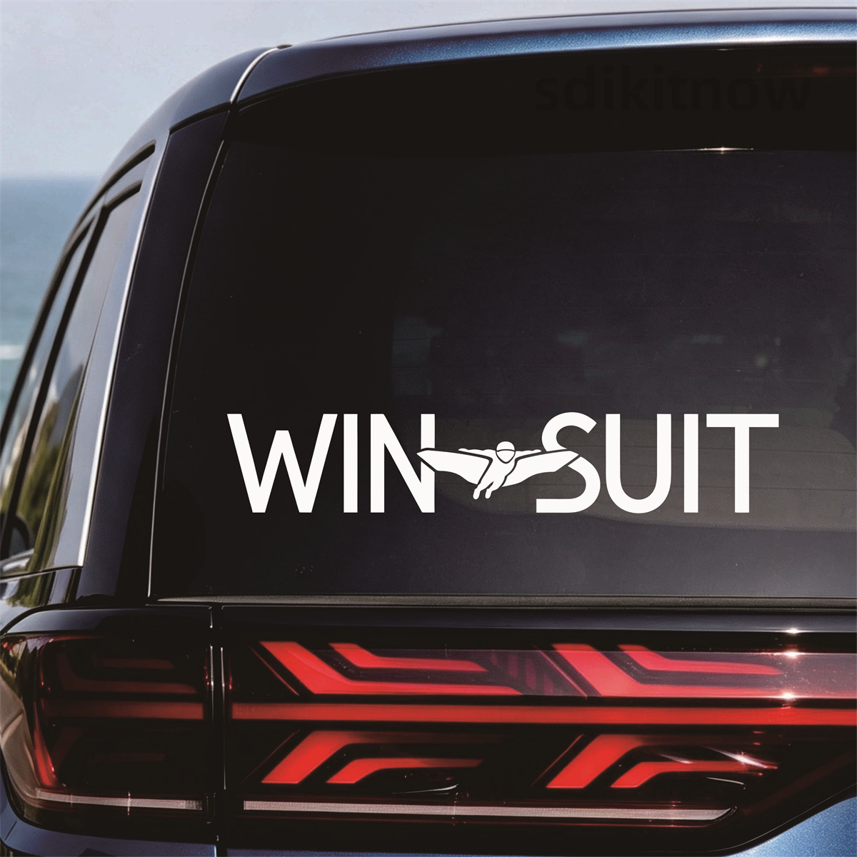 Outdoor Adventure Words - Adesivo de vinil para carro Wingsuit